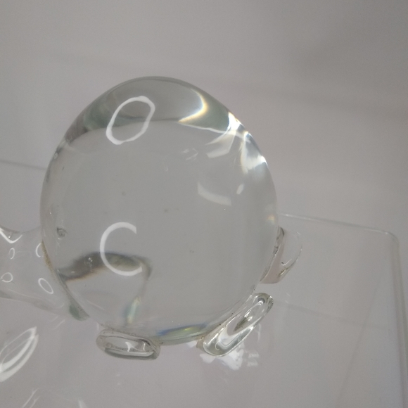 Crystal Turtle Figurine Paper Weight Art Glass - Picture 7 of 13